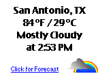 Click for San Antonio, Texas Forecast